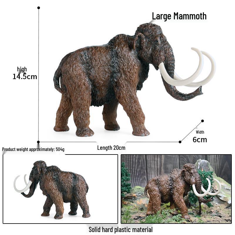 Wildlife Elephant Simulation Toy: African & Asian Elephant Model for Children