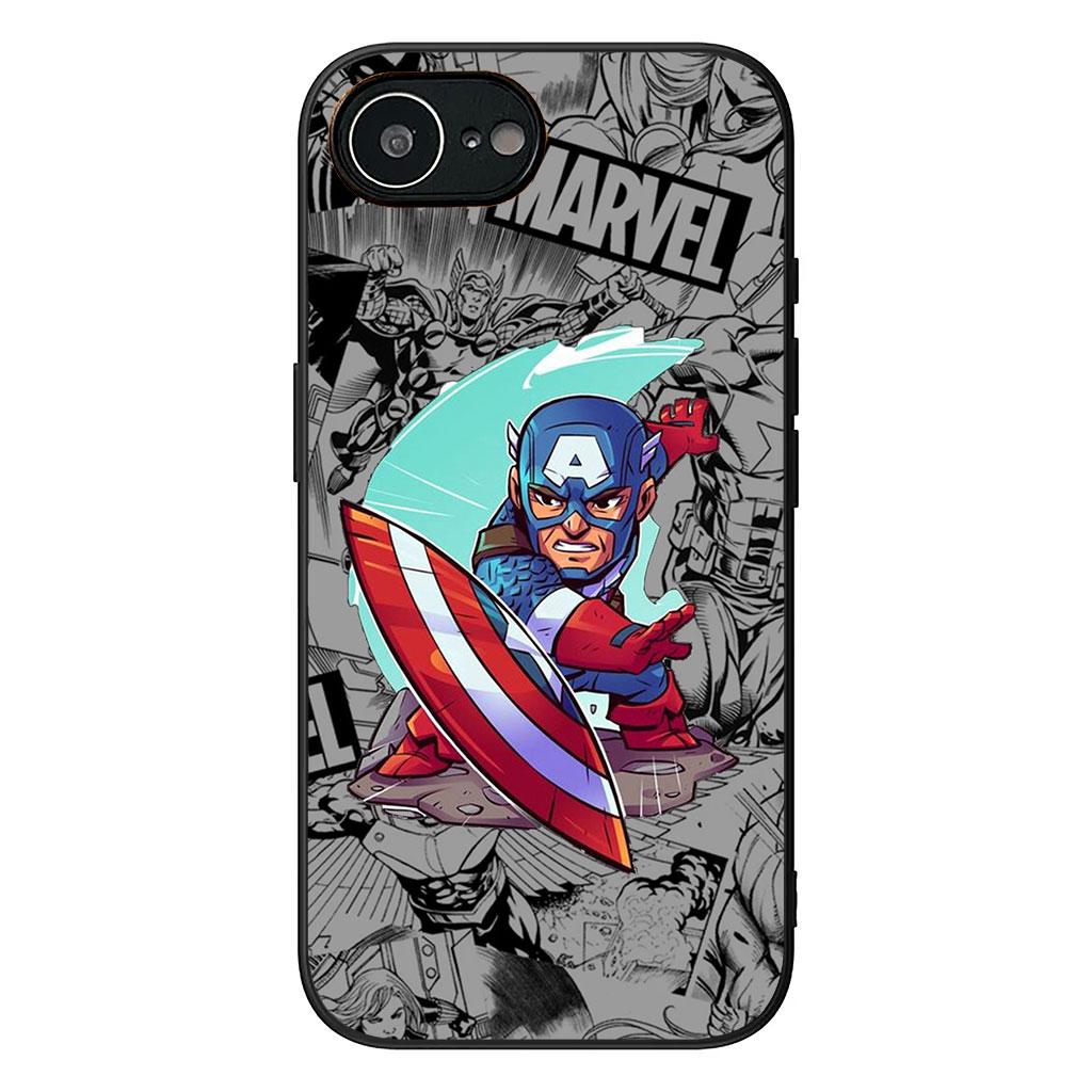 Captain Marvel America Shield Phone Cover for Samsung Galaxy A56 A26 A36 A10 A20 A30 A31 A32 A50 A51 A52 A53 A33 A12 A14 Case