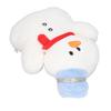 Snowman Plush Toy Soft Skin Friendly Washable Stuffed Snowman Doll Pillow Cushion for Christmas