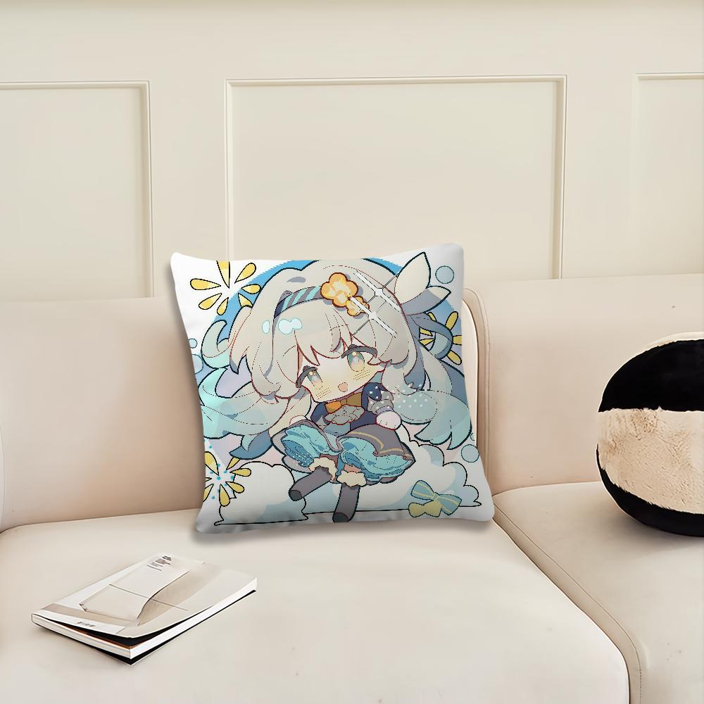 Hot Game Honkai Star Rai cushion cover Pillow Cover Decoration Room Home Sofa living Office Car Nordic Simplicity