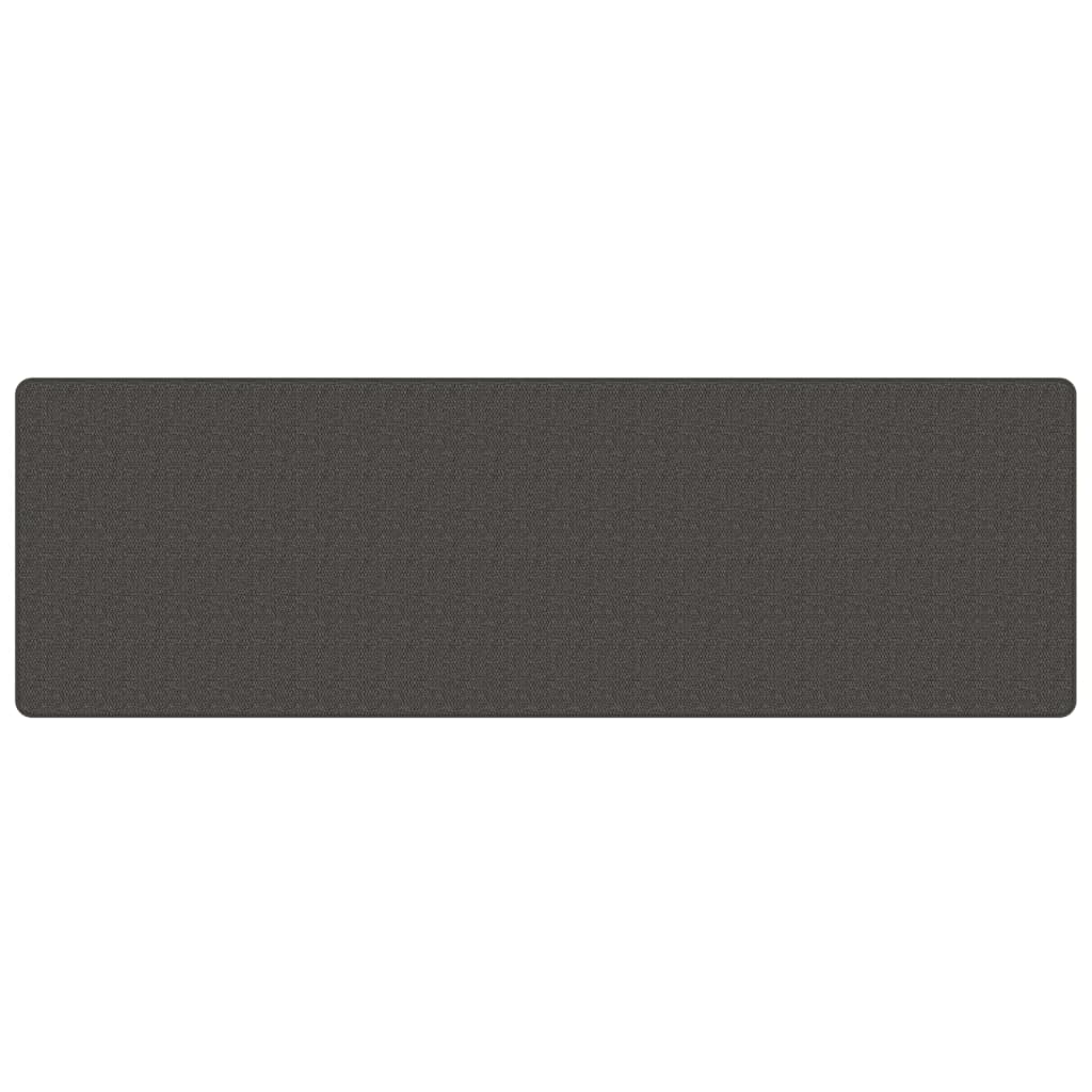 Sisal Look Hall Runner Rug Anthracite 80 X 250 Cm
