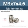 Stainless Steel Pre-embedded Injection Molding Knurled Nut M2M3M4