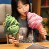 Cartoon Simulation Strawberry Matcha Ice Cream Pillow Doll Plush Toy Cone Ice Cream Doll Gift