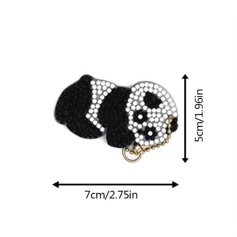 1set,panda Pattern Diamond Painting,keychain,bookmark,DIY Diamond Dotting