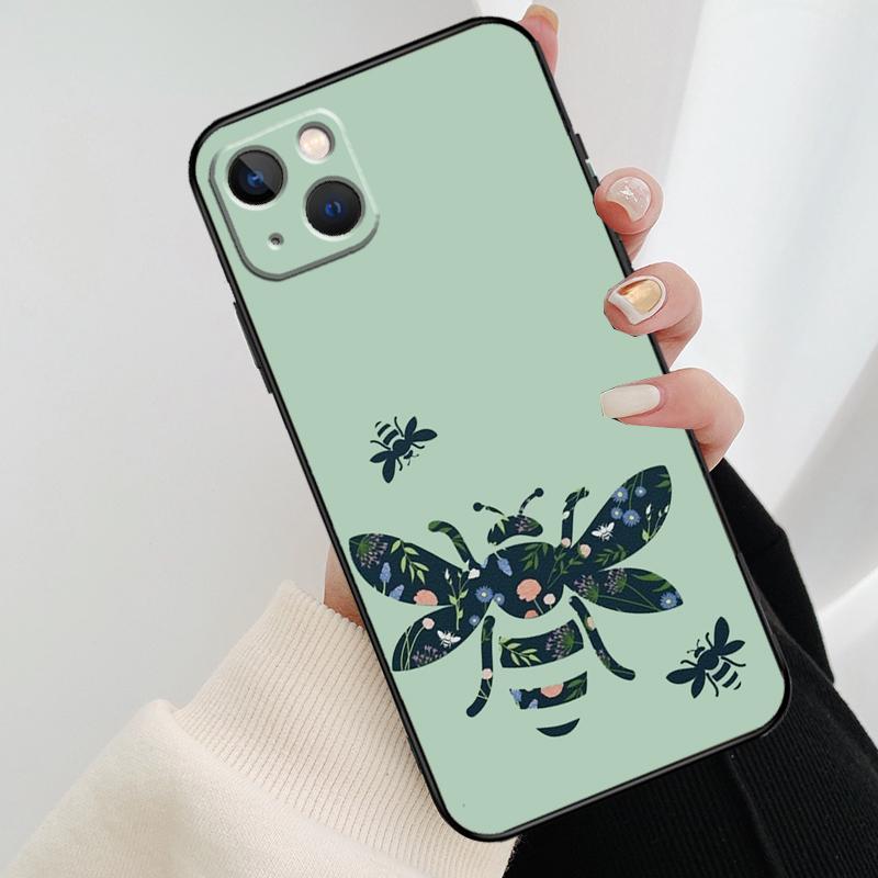 Bee Bumblebee Pattern Phone Case For iPhone 17 Pro Max 14 13 12 11 15 16 Pro Max mini 16 15 Plus 16e 17 Air Cover