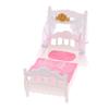 1/12 Dollhouse Princess Bed Bedsheet Mosquito Net Kit Dollhouse Bed Room Furniture Decoration Dolls House Accessories