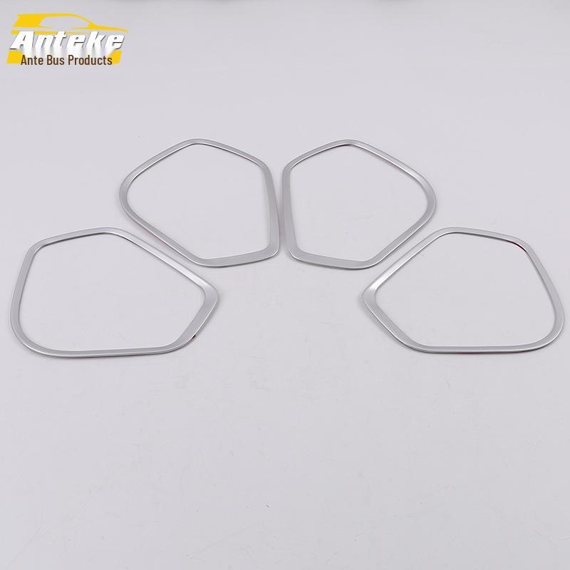 

14-18 Fit Audio Box Electroplated Speaker Cover Ring Decorative Sticker