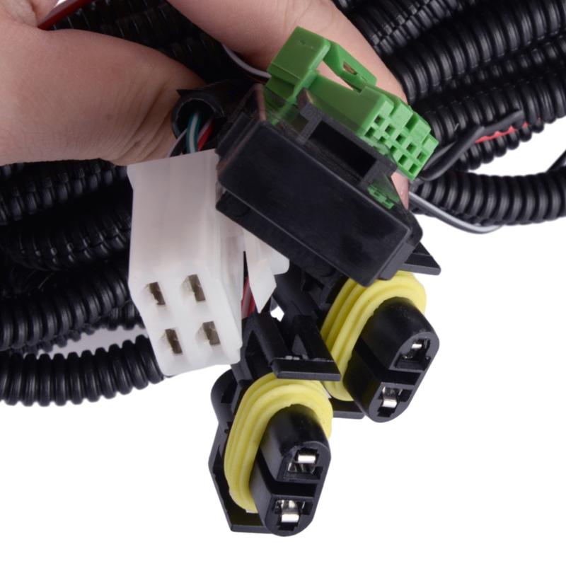 H10 H12 HB3 HB4 HIR2 12V Fog Light Wire Harness LED Relay Switch 40A Fit for Mitsubishi Outlander Lancer Pajero Eclipse Grandis