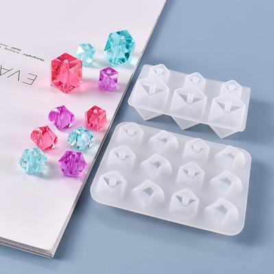 Kristall Epoxidharz Form DIY Handwerk Schmuck Gießen Werkzeug Abschnitt Arc Diamant Perlen Silikonform