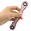 Refrigeration Ratchet Wrench Conditioning Service Wrench 4 Different Sizes 1/4 X 3/16 Square X 3/8 X 5/16 Square