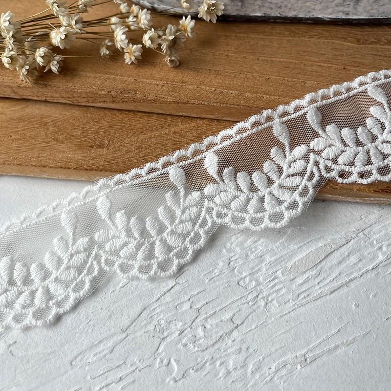 

Японская белая хлопковая вышитая кружевная отделка для самостоятельной одежды - материалы для аксессуаров в виде юбки с ажурным бантом