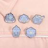 Funny D20 Dice Enamel Pin RPG Game Could Be Worse This Is Fine Flame Dice Brooches Lapel Badge Jewelry Gift For Fans Friends