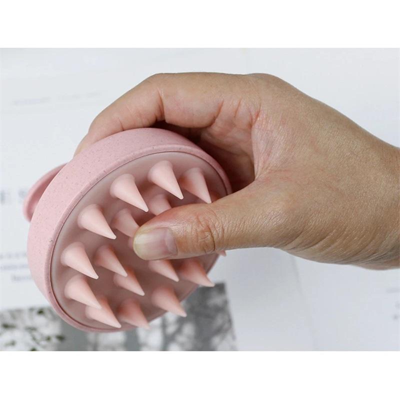 1 szt. Silikonowa szczotka do szamponu Szczotka do masażu ciała Szczotka do kąpieli i prysznica Salon fryzjerski Narzędzie do masażu skóry głowy Grzebień do mycia włosów