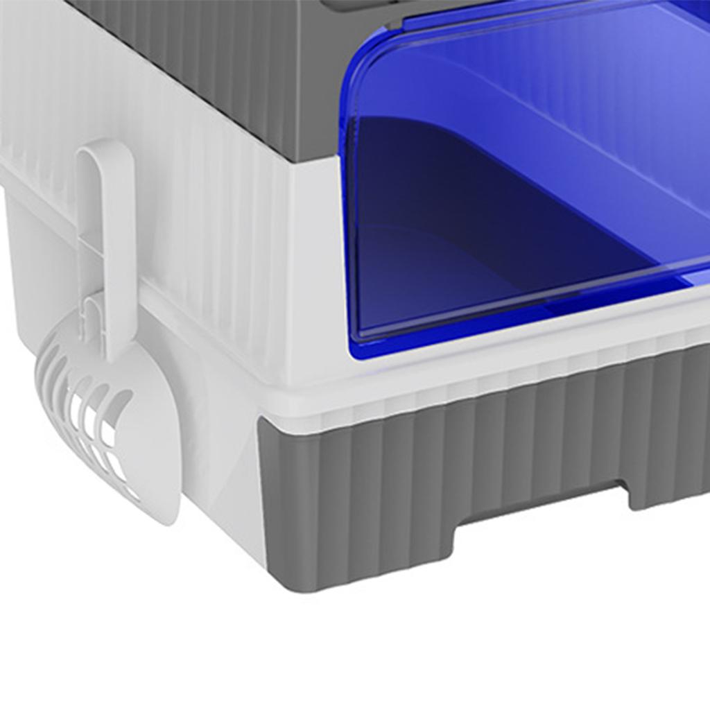 Cat Litter Box Fully Enclosed Drawer Type Prevent Leakage Large Space Cat Toilet with Odor Removal