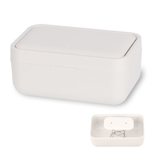 Brontier Wet Tissue Case [Easy to use up to the last drop & Opens and Closes with One Hand] One-Touch Spring Wet Wipe Case, Sheet Case, Airtight Conta