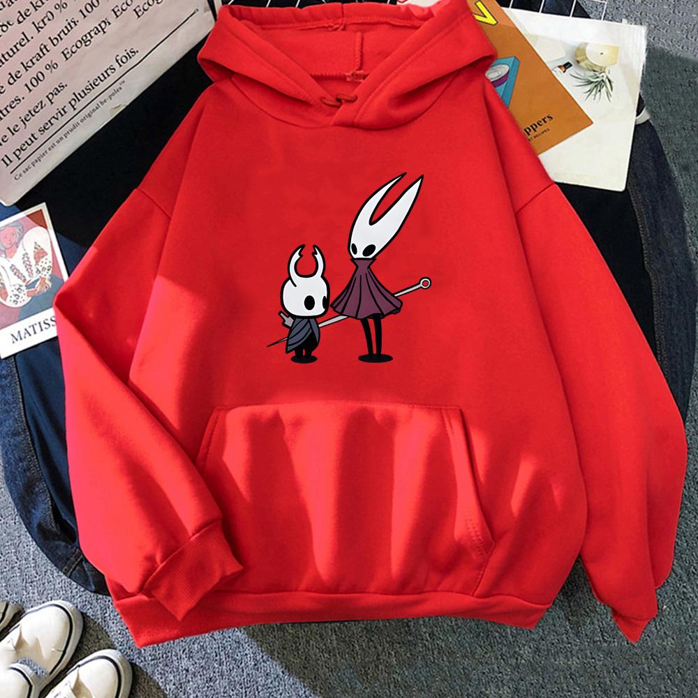 Hollow Knight 2025 Nová mikina Kreslený potisk Fleece Roztomilá mikina na podzim/zimu Unisex oblečení Mikiny Pulovry