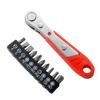 Right Angle Ratchet Wrench Screwdriver Socket Nut Set Screw Driver Bit 1/4inch Hexagonal Handle Drive Slot Hand Tool