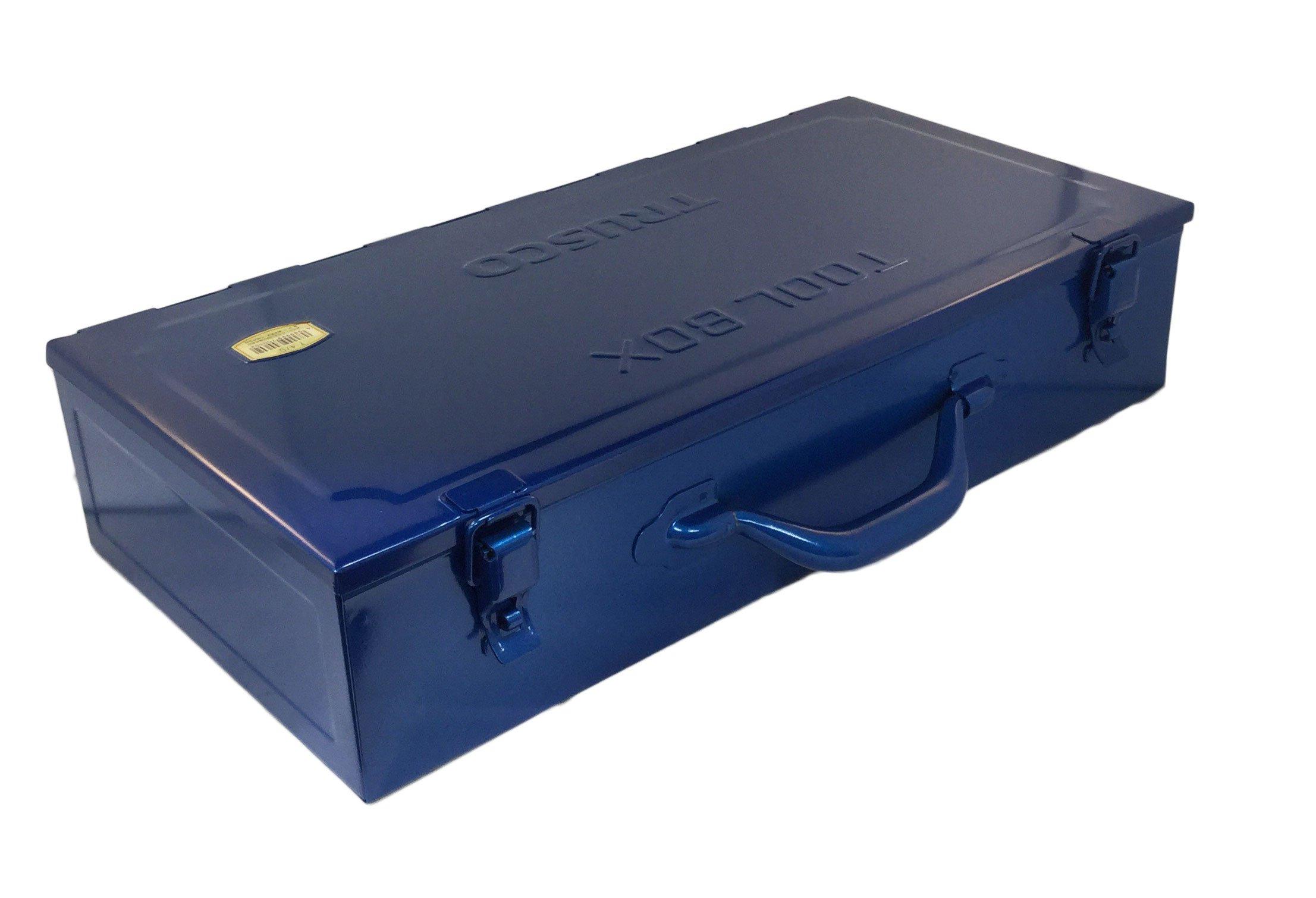

TRUSCO T-470 Trunk Tool Box, 18.5 x 9.4 x 4.2 inches (470 x 234 x 108 cm), Blue