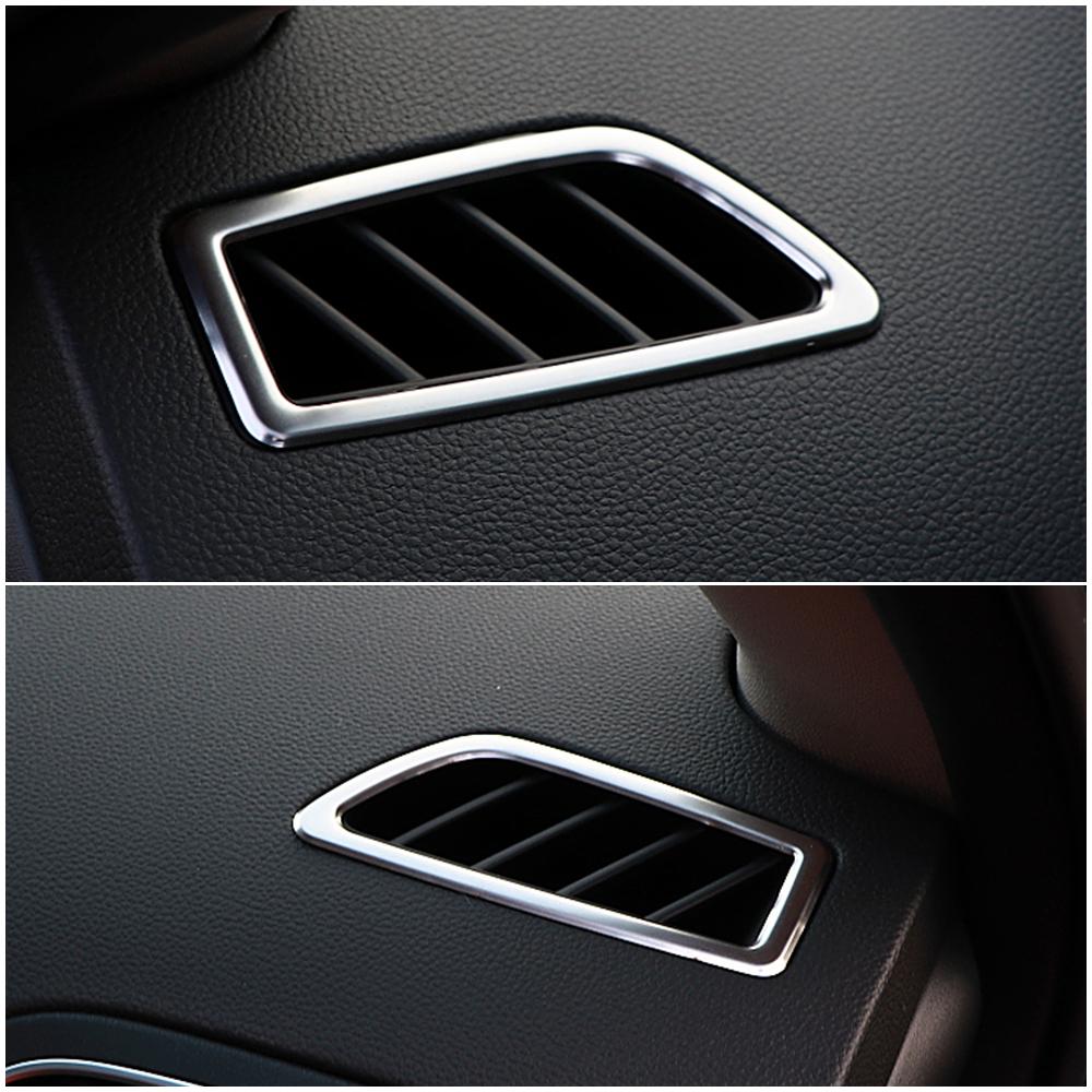 For Renault Koleos 2017- Car Styling Stainless Steel Interior Molding Frame Cover Trim Matte Silver Sticker For Samsung