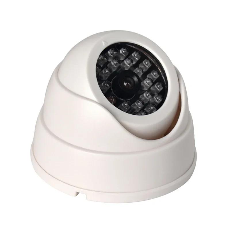 Fake Security Camera Flashing Red LED Light Outdoor Indoor Home Surveillance CCTV False IR LED Simulation Camera
