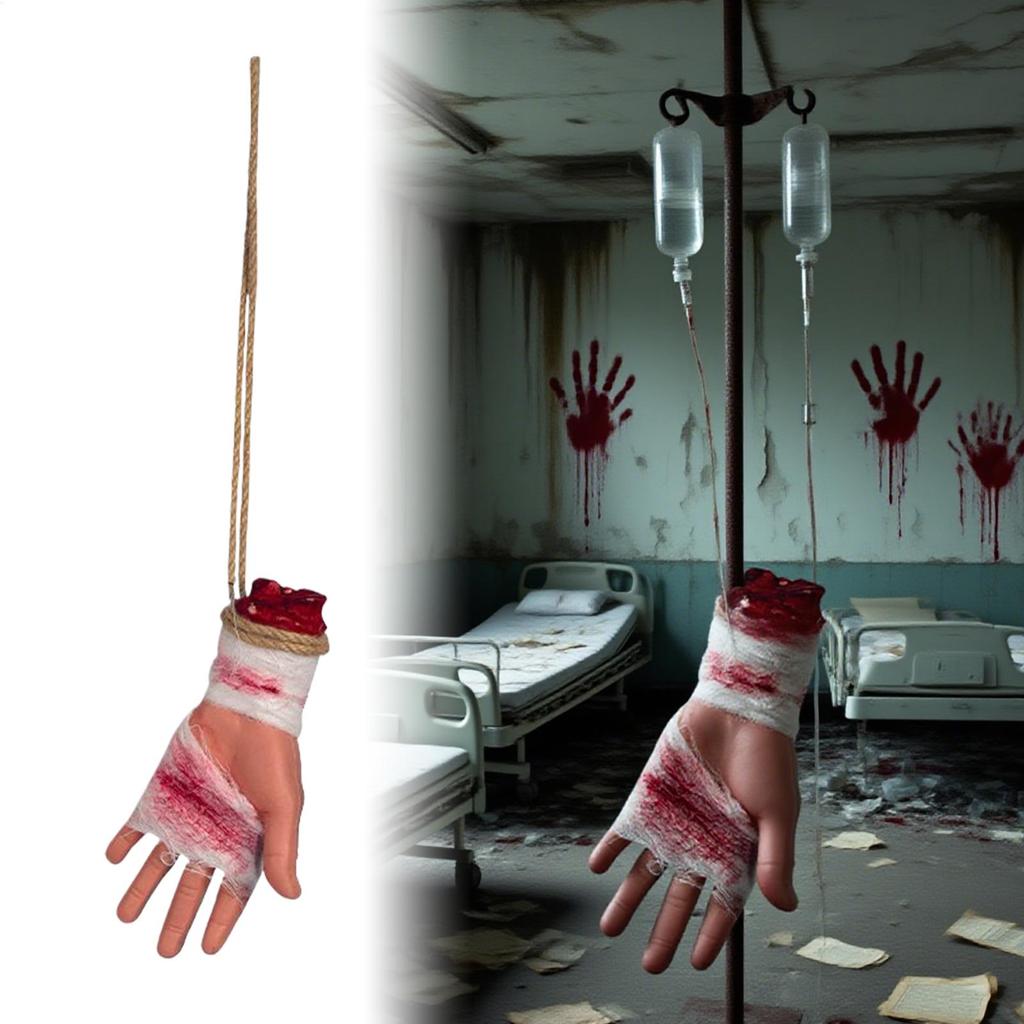Severed Body Parts Bloody Body Parts Halloween Prank Decorations for Holiday Patio Haunted House Lawn Party Carnival Garden