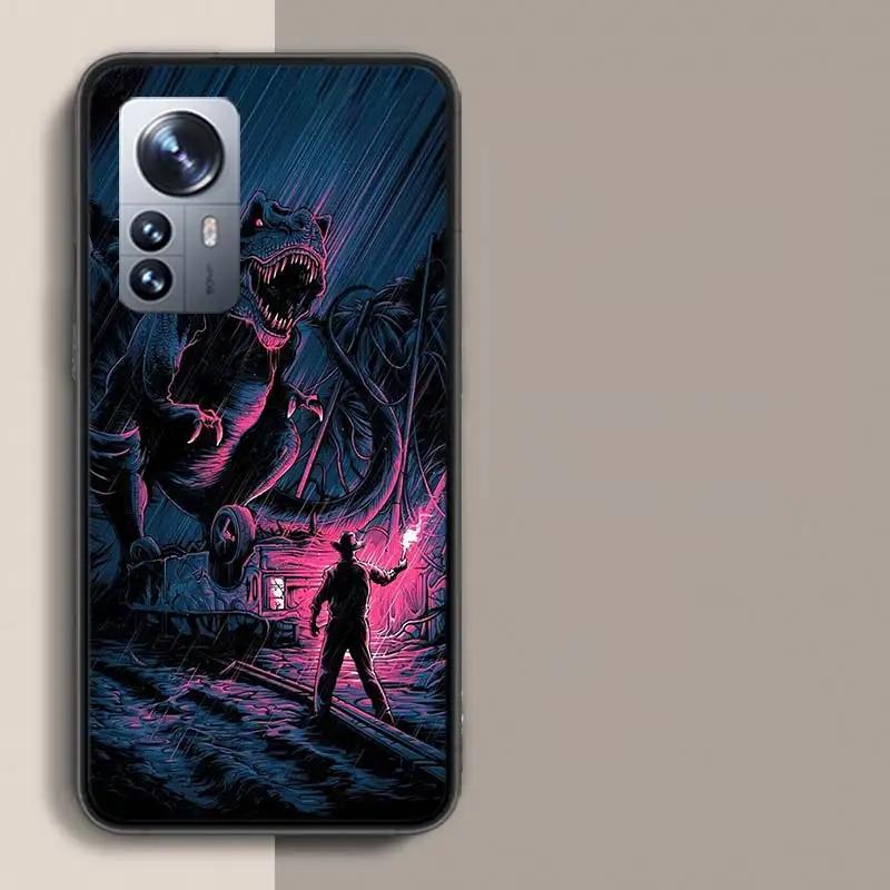 World Jurassic Park Phone Case For Xiaomi Poco X3 NFC X4 GT M3 M4 M5 M5S X7 X6 X5 F6 Pro F5 F4 Mi F3 F2 Cover TPU Capa Coque Cle