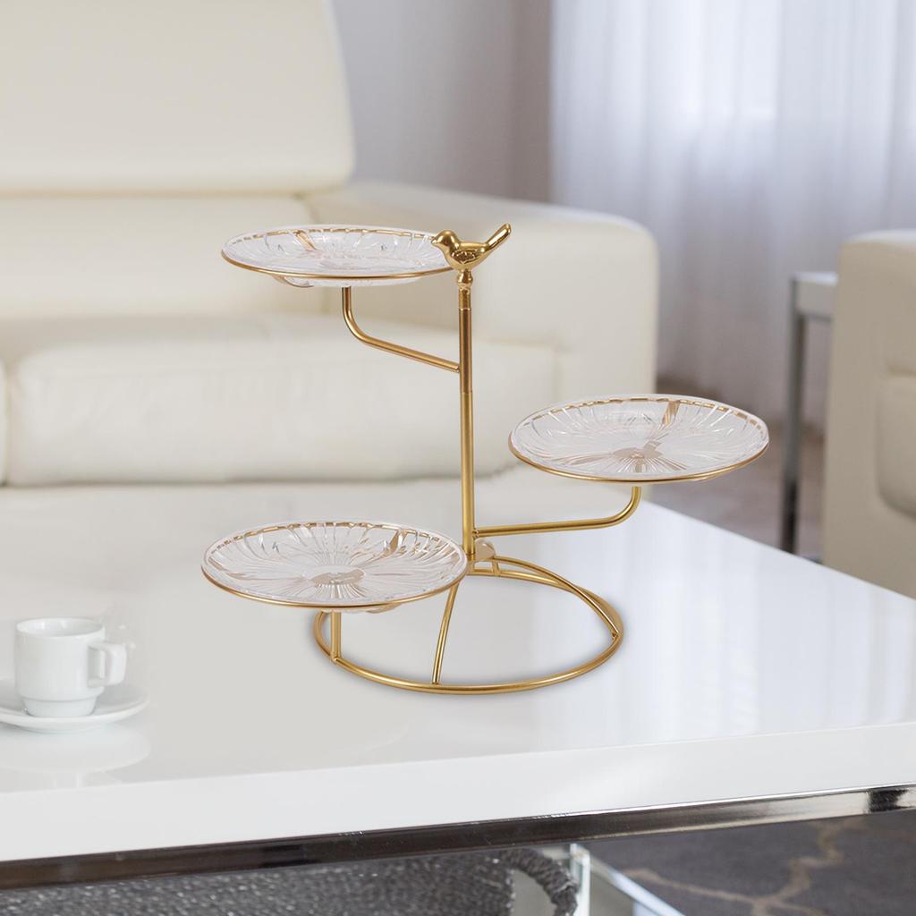 3 Tier Serving Tray Cookie Trays Display Stand Round Cupcake Cake Cooking