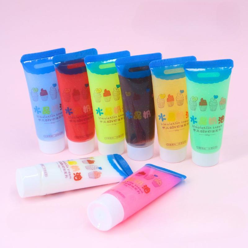 50g Crystal Cloud Gel for Kids DIY Crafts Jewelry & Phone Case Decor - Eco-Friendly Glitter Translucent Anti-Freeze Art Supplies
