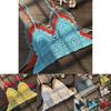 Crochet Women Lace Vest Crop Top Knitted Bra Boho Beachwear Bikini Holiday Tank