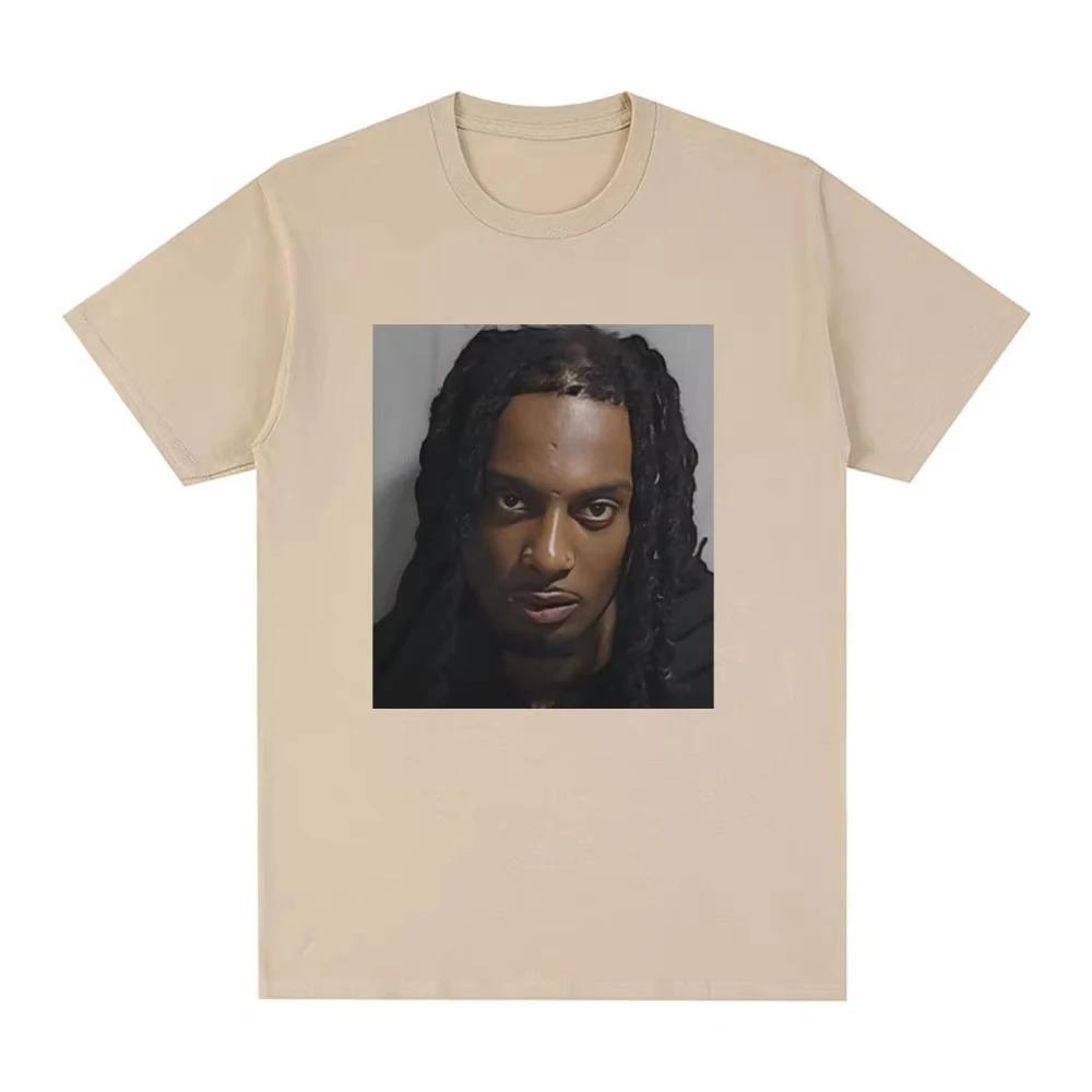 

apper Playboi Carti Mugshot Graphic Tshirt Fashion Vintage Hip Hop Unisex high quality Short Sleeves Classic Streetwear Couples 4XL