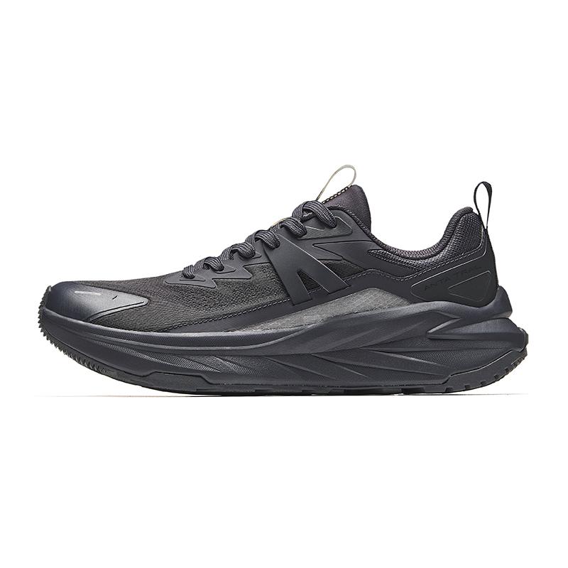Anta Comfortable Versatile Non-Slip Wear-Resistant Shock Absorbing Low-Top Casual Running Shoes Men Sneaker Gray Black 912435506-4