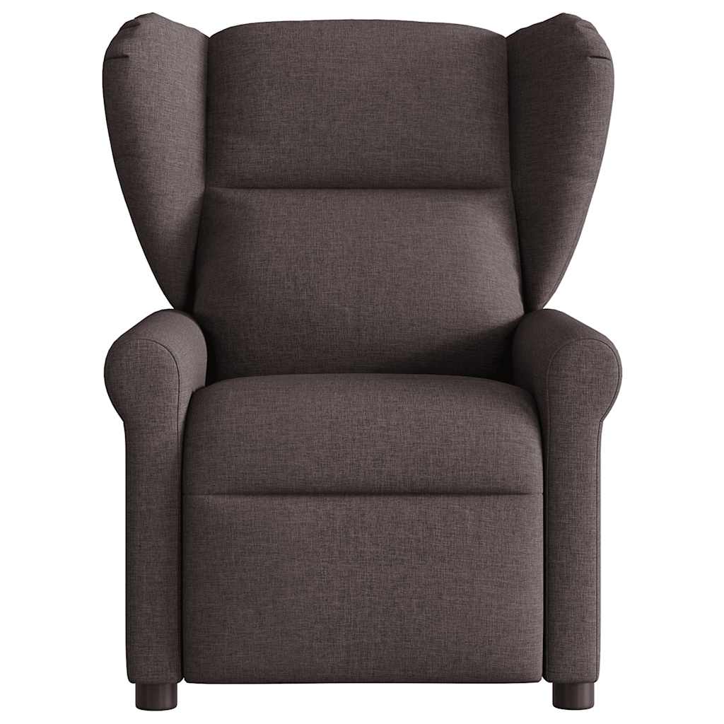 Electric Massage Chair Dark Brown Fabric