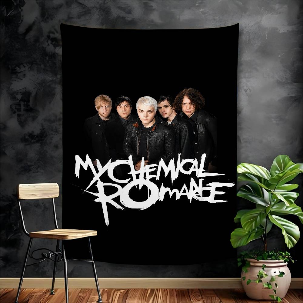 My CChemical RRomance Band Hanging Bohemian Tapestry Hanging Tarot Hippie Wall Rugs Dorm Japanese Tapestry