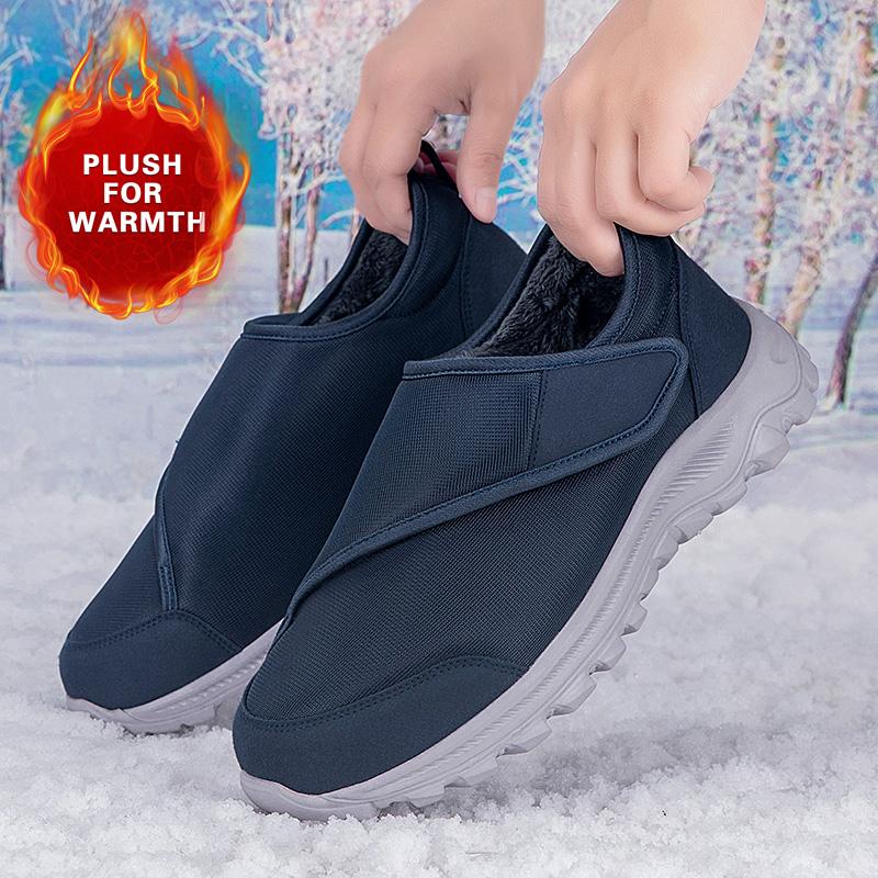 

Пары Теплая зимняя женская повседневная обувь Thumb Мягкая удобная диабетическая мужская обувь Свободная обувь большого размера с плоской подошвой для пожилых людей 39