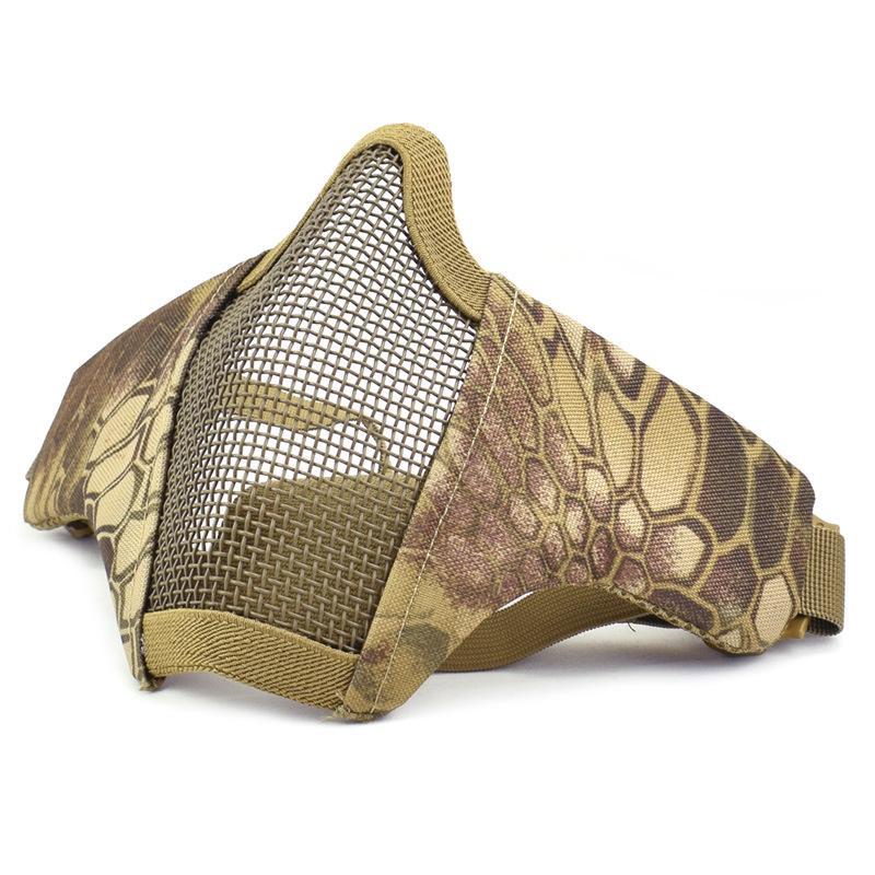 Outdoor Cycling Breathable Steel Wire Tactical Mask for CS Field Protection