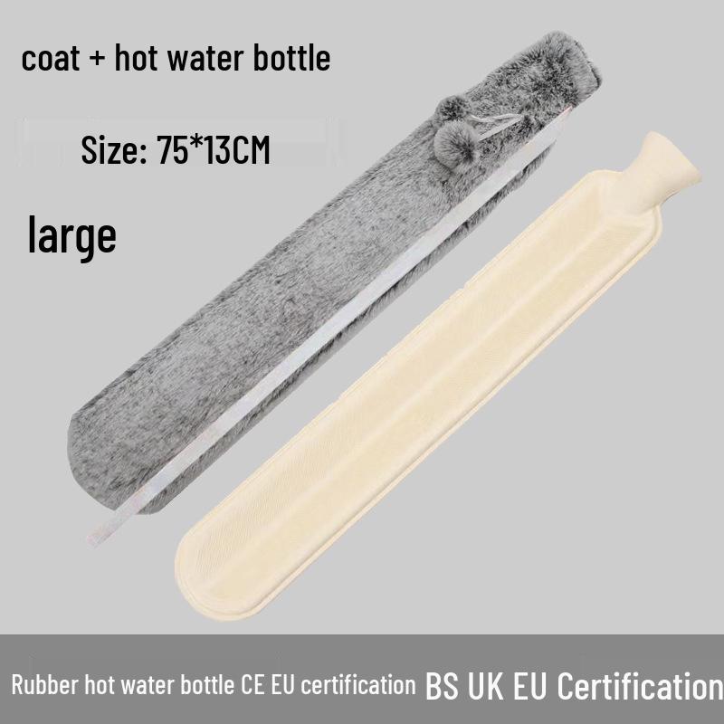 Old-Fashioned Rubber Hot Water Bottle for Stomach Warming