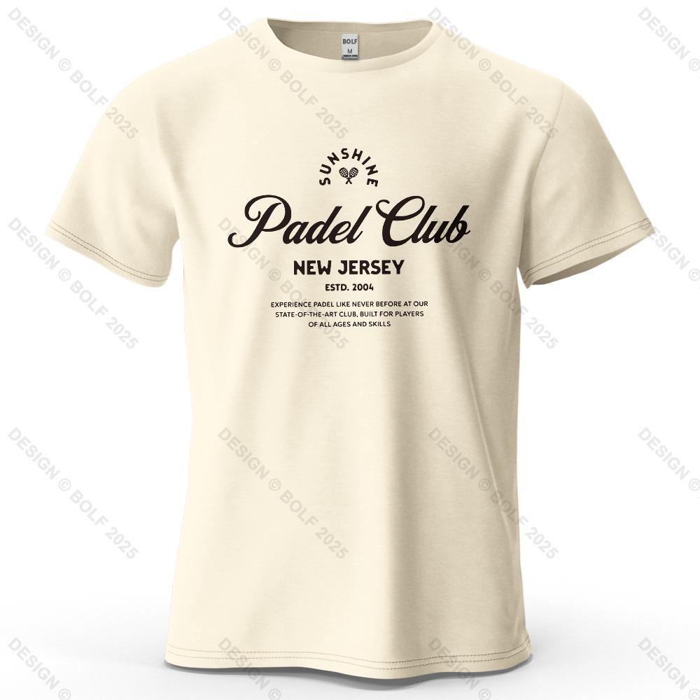 

Padel Club Tee Printed Men s T-Shirt 100% Cotton Oversized Classic Graphic Tees for Women Tops Tees Casual Streetwear 4XL