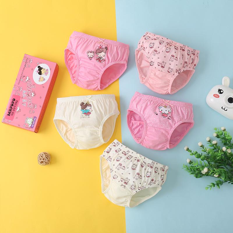 All-Cotton A-Grade Girls' Briefs: No-Wedgie Underwear for Small to Medium Children and Babies