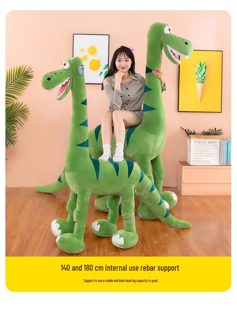 Großes Dinosaurier Plüschtier Kissen - Niedliches Begleitgeschenk für Jungen