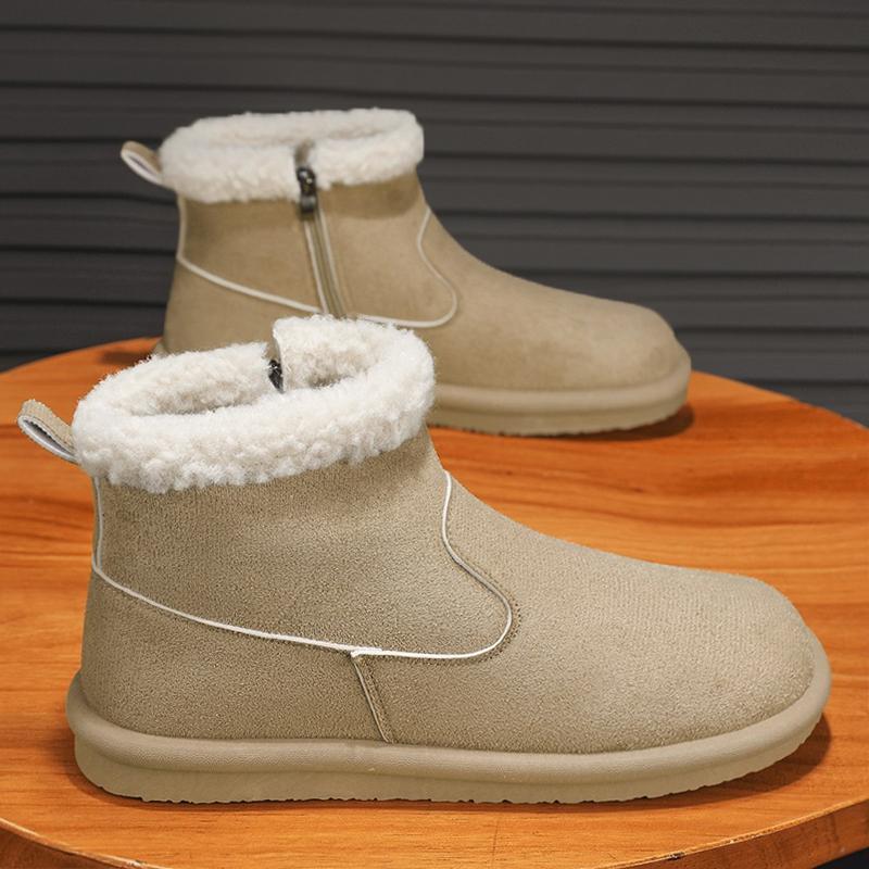 

Зимние, устойчивые к холоду, зимние ботинки для снегоступов, мужские, большие размеры, бархатные, теплые, универсальные, замшевые, хлопковые, удобные, повседневные, ботильоны, обувь для отдыха на природе 44 хаки