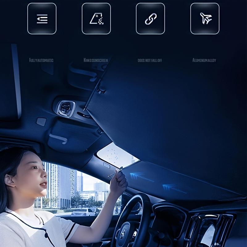 Retractable Car Sun Visor Folding Car Front Window Sunshade Cover Sun Shade Windshield Visor Car Interior Accessories