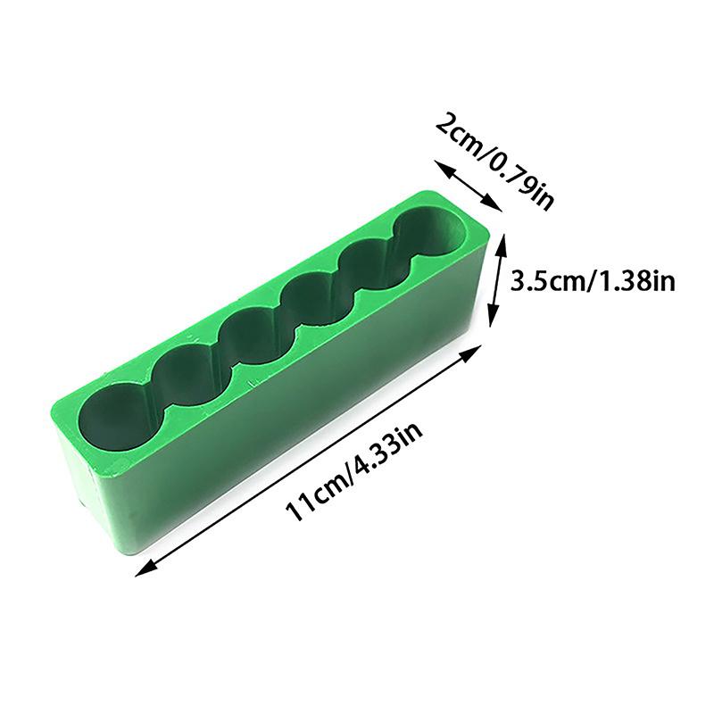 Suport fix pentru baterie cu litiu 18650 Șase pachete de baterii Dispozitiv de fixare din plastic ABS Sudura rapidă prin puncte Suport cu două fețe pe un singur rând
