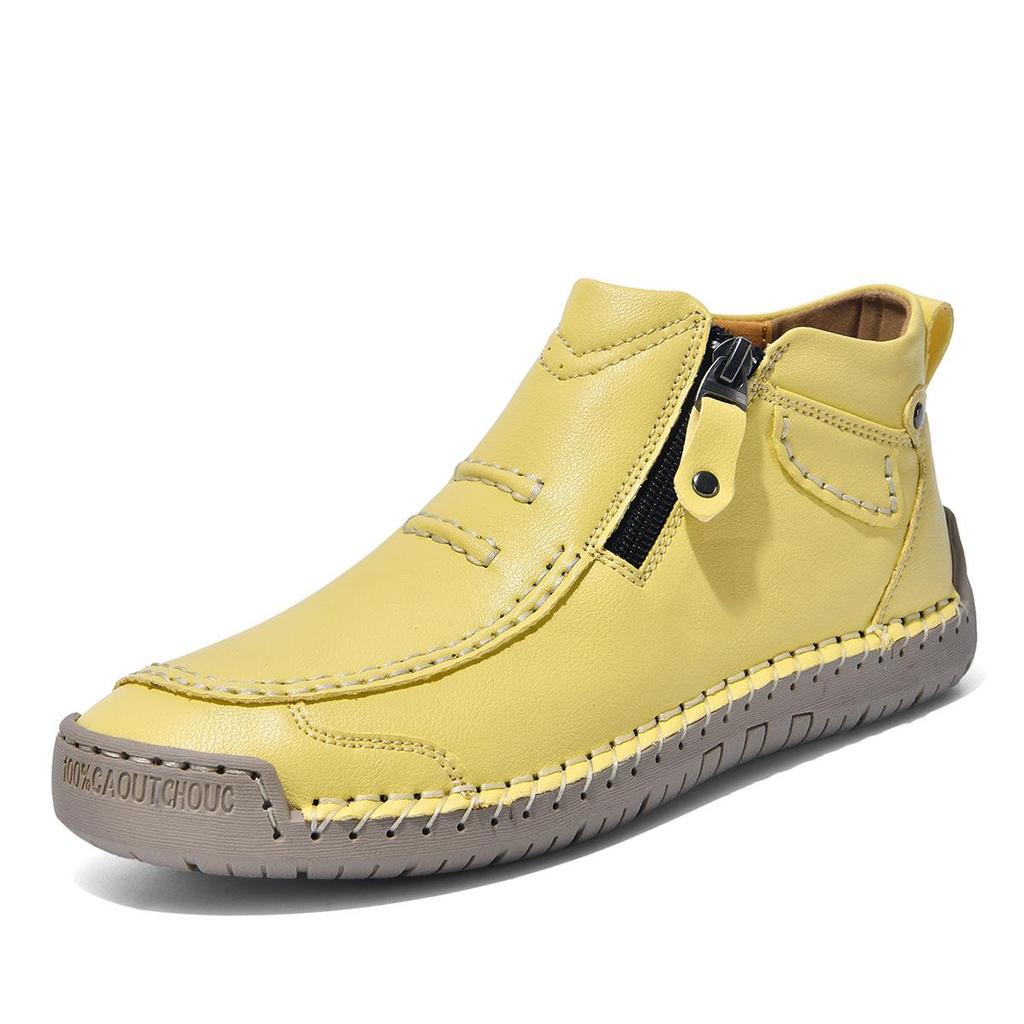 Übergröße Herren Leder Slipper Outdoor Stiefeletten