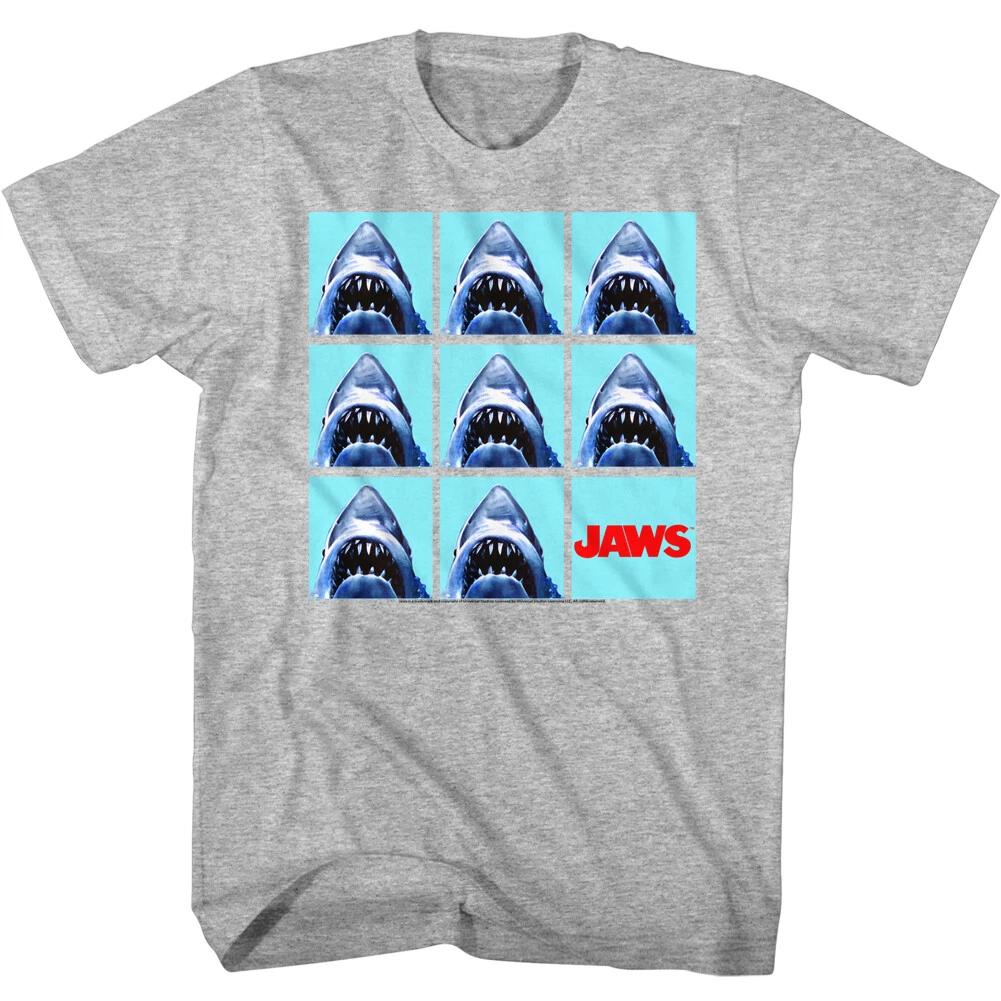 Jaws 70's Thriller Movie Here's A Story Of A Big Hungry Shark LOL Men's T Shirt