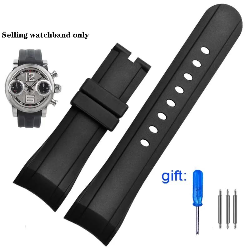 Watch Band For Graham Reeftiger Racing Timing Series Excellent Quality Silicone Soft Waterproof Breathable Watchband 24mm