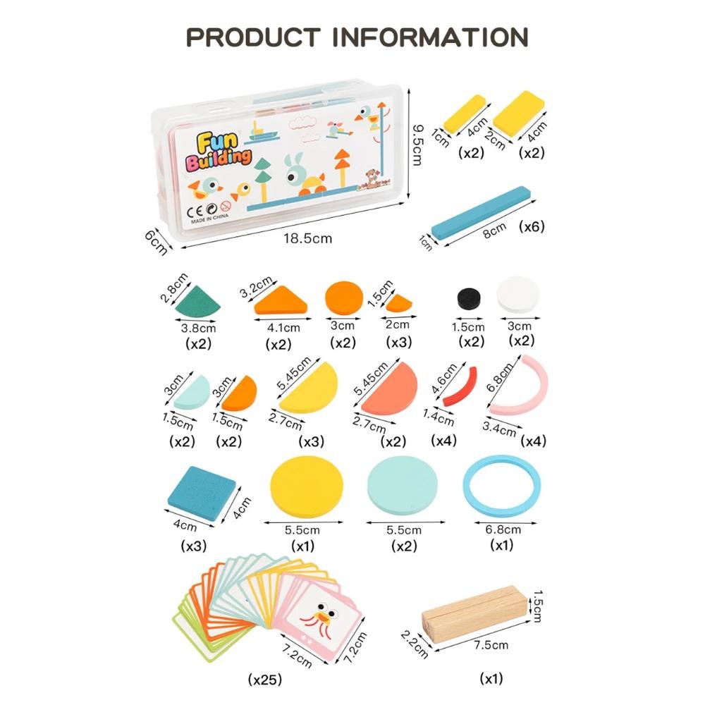 DIY Children s Colorful Wooden Toys Creative Tangram Geometric Jigsaw Puzzle Board Set Educational Toys For Children Kids Gift