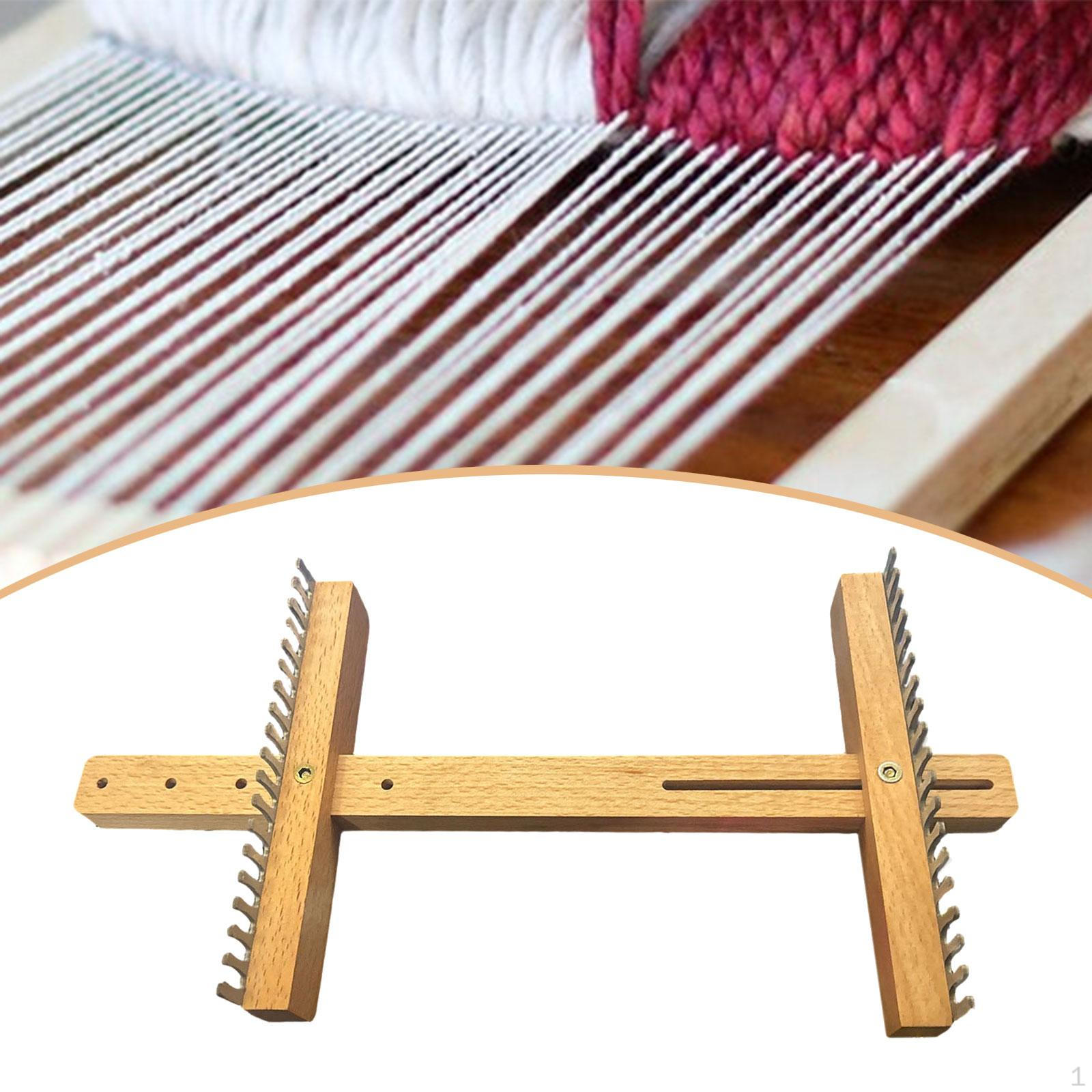 

Wooden Weaving Loom for Children Home Travel Outdoor Small Hand Frame Adjustable