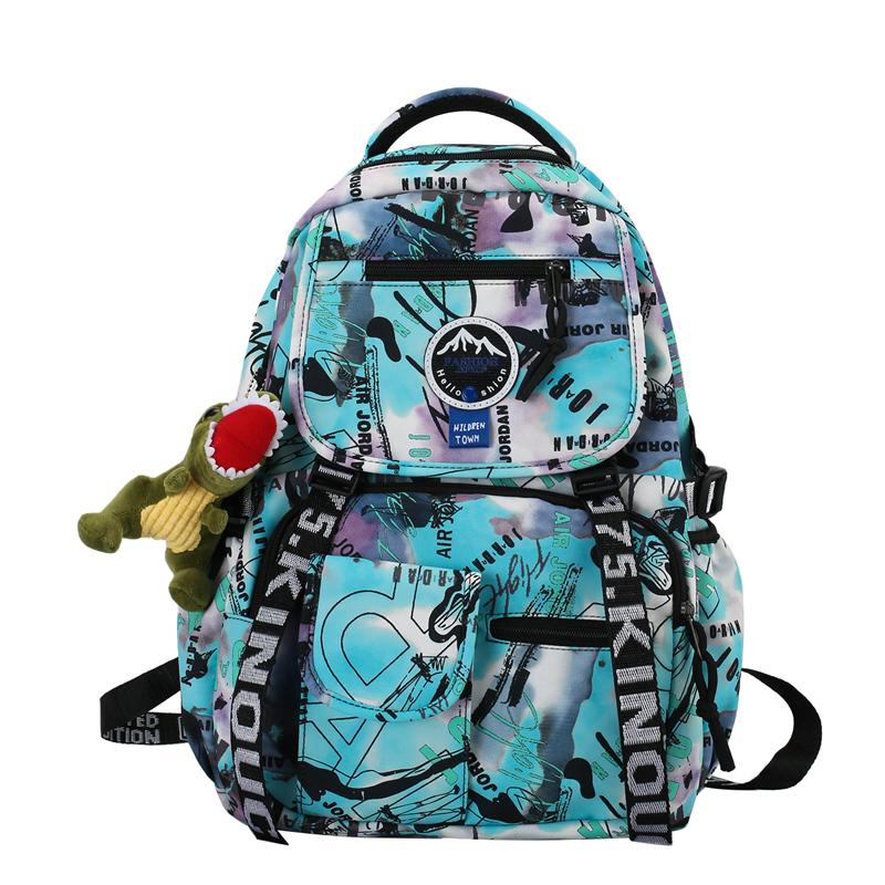 Graffiti School Bag Sports Bag College Student Men Women Backpack