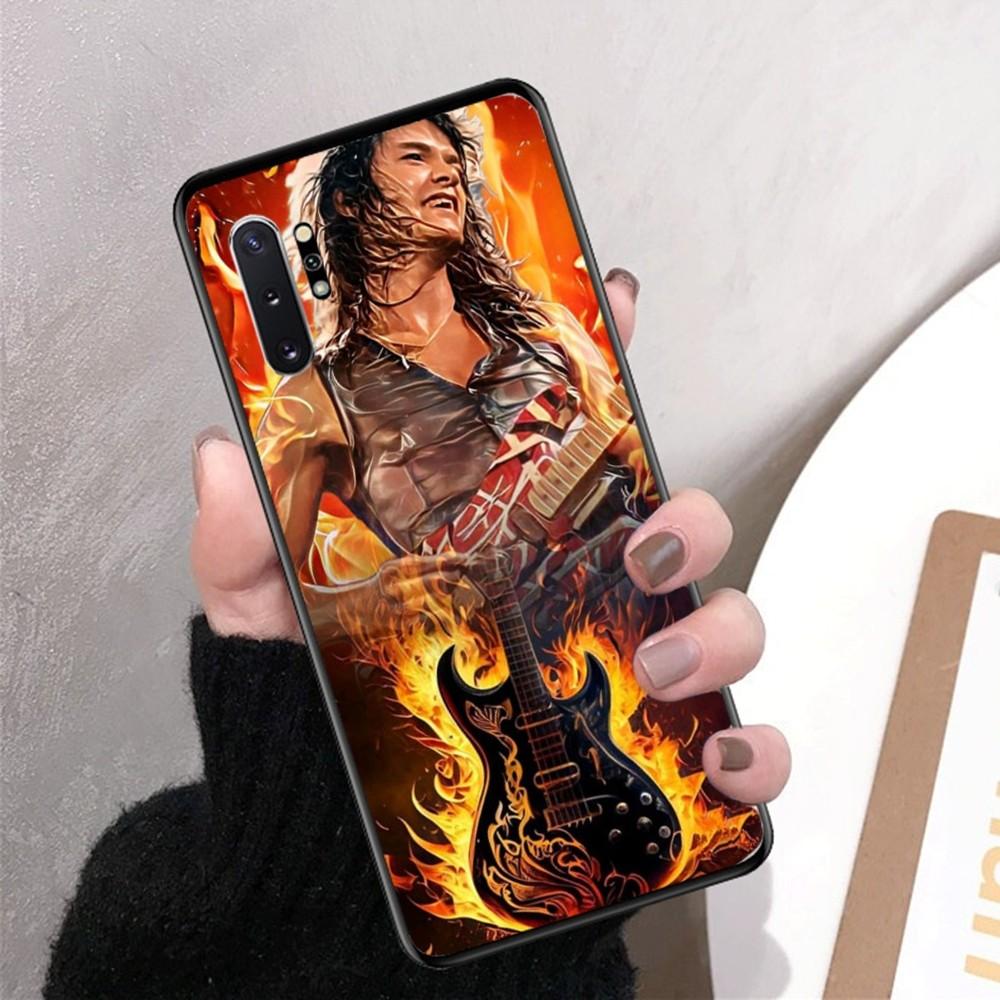 E-Eddie V-Van-Halen Music Guitar Phone Case For Samsung Note 8 9 10 20 Pro Plus Lite M 10 11 20 30 21 31 51 A 21 22 42 02 03