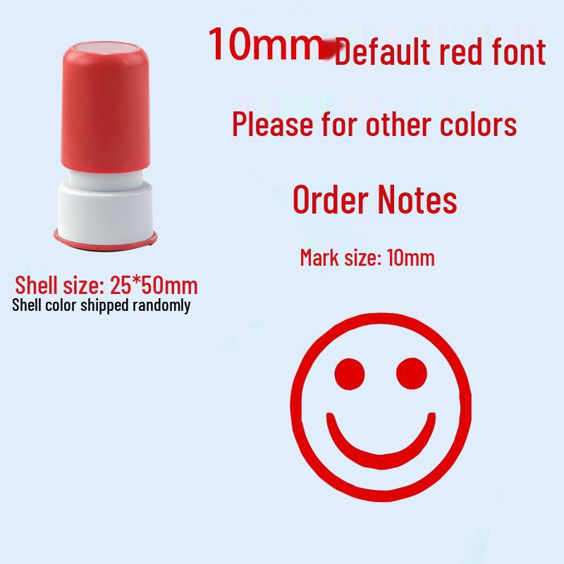 Children's Reward Stamp Set: Cartoon Teacher Small Red Flower Stamps for Kindergarten and Primary School